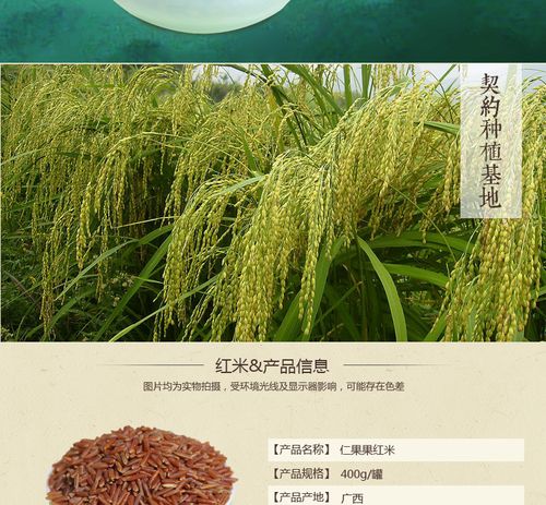 仁果果红米3罐1200g 新米农家自产红大米 五谷杂粮粗粮粥原料